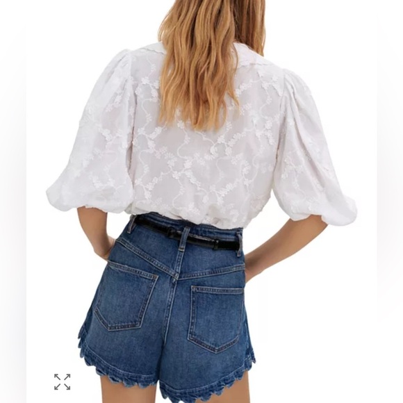 Maje Coiso cotton embroidered shirt. Size small - Picture 2 of 7